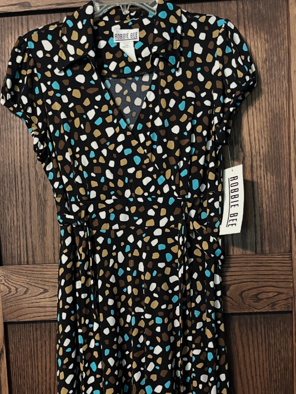 Robbie Bee Size 10 Dress Black Multi
